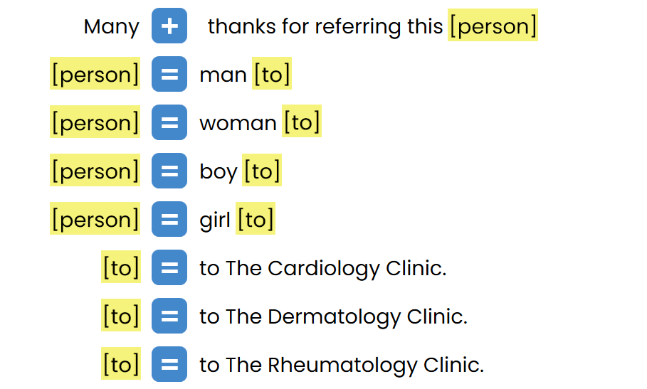 chain linking setup example